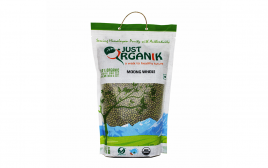 Just Organik Moong Whole   Pack  1 kilogram